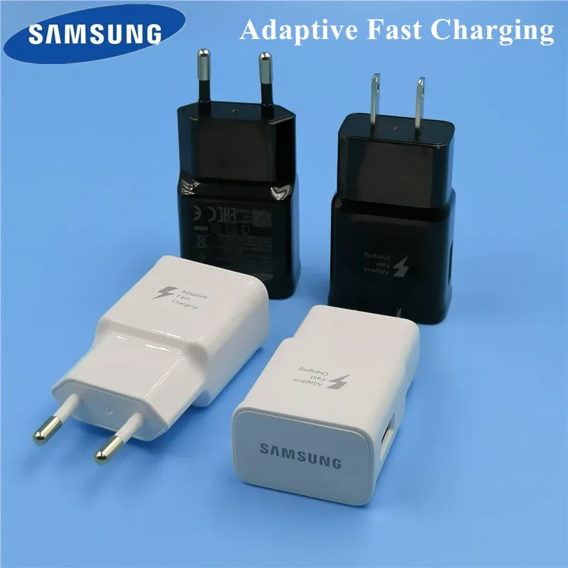 Original Samsung Galaxy s8 Charger travel adapter adaptive fast charging for s5 s6 s7 edge S9 plus note 8 9 A8 A5 2017 a7 2018