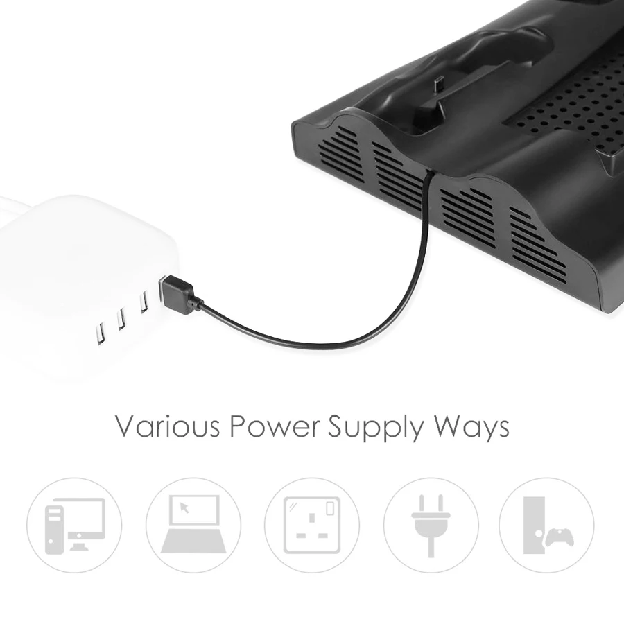 Вертикальная подставка для Xbox One X зарядное устройство контроллера с охлаждающим