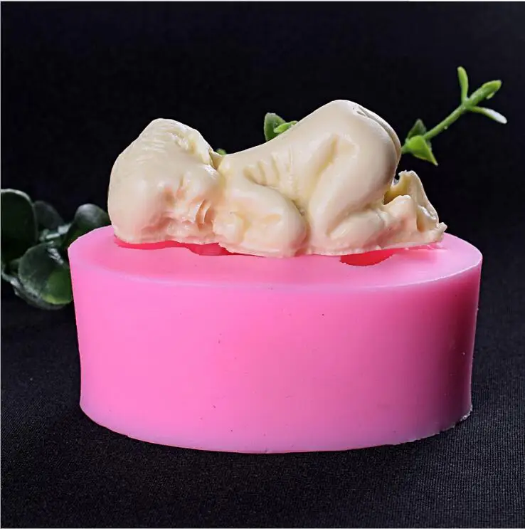 

3D Sleep baby handmade soap mold chocolate cake decorating tools DIY cookies fondant silicone mold Fimo Silicone mould