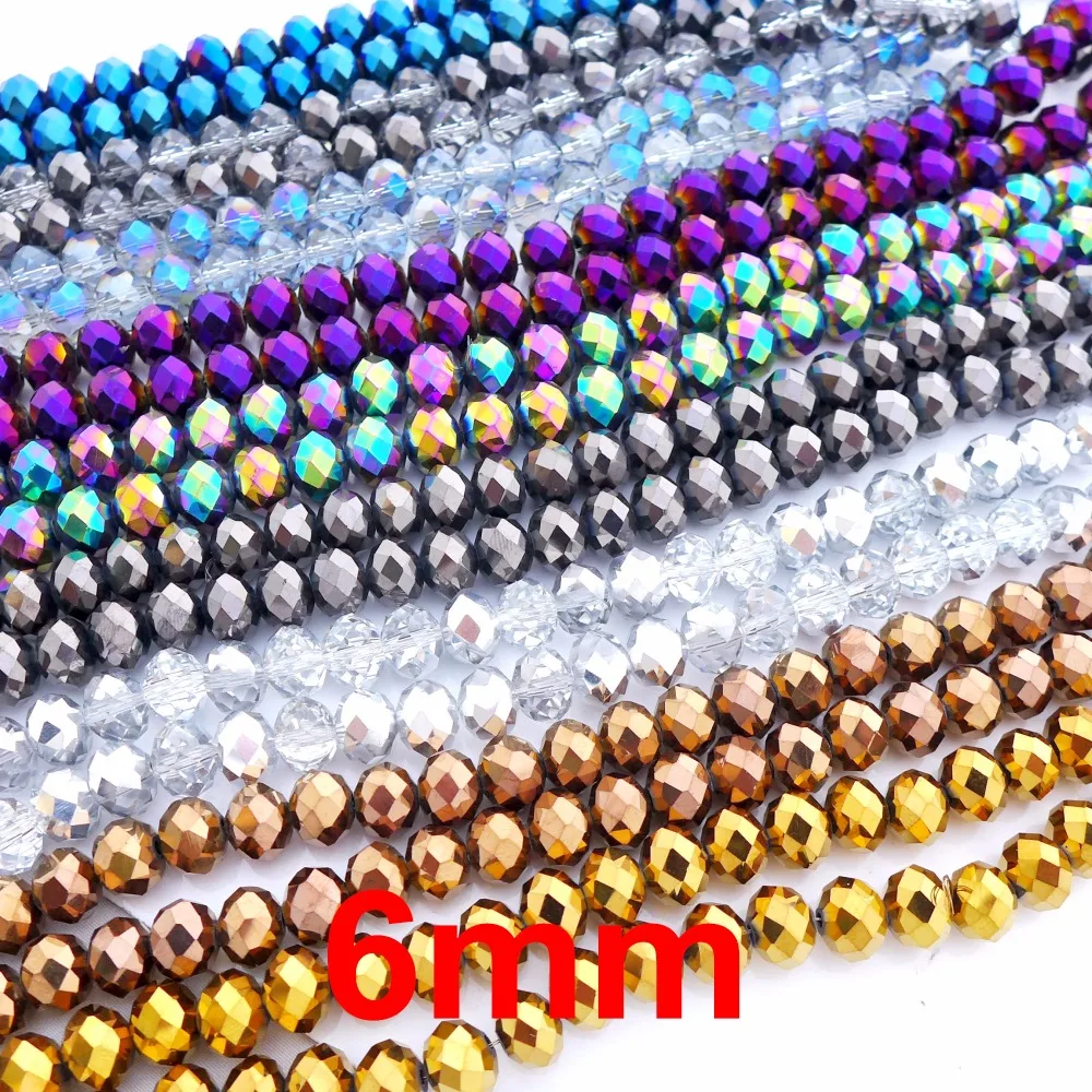 free shipping!! wholesale 490pc/lot 6mm AAA top quality crystal glass