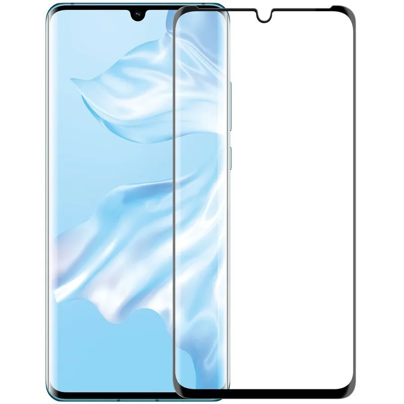 NILLKIN huawei P30 Pro стекло 3D протектор экрана DS+ MAX изогнутый полный Клей закаленное стекло для huawei P30 Pro - Цвет: 3D Full Glue Black