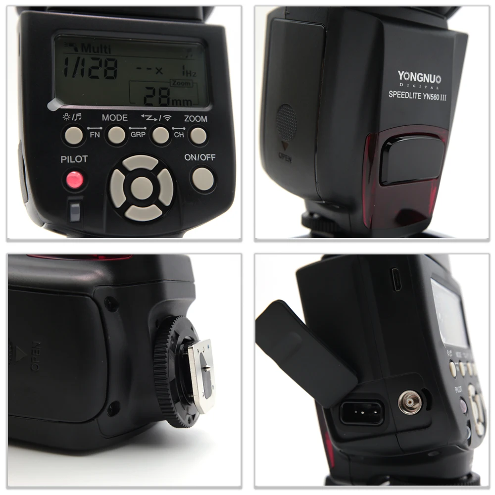 YONGNUO YN560III YN560-III YN560 III inalámbrico Flash Speedlite Flash para Canon Nikon Olympus Pentax Fuji Sony DSLR Cámara