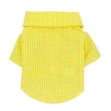 Модная рубашка для собак, лето, Приятно Прохладный, Sandbeach, щенок, собака, кошка, одежда, клетчатая рубашка, жилет с лацканами, одежда, костюм, повседневное пальто