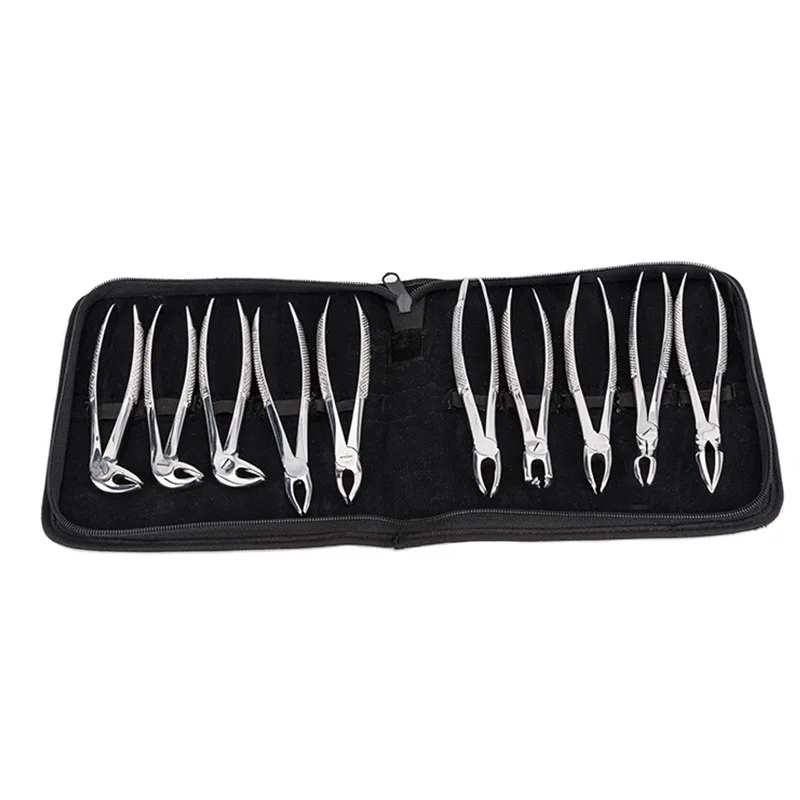 

10pcs Stainless Steel Dental Extraction Forceps Adults extracting forceps dental