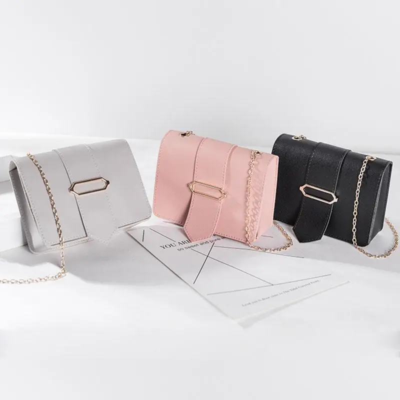 Женская модная дизайнерская сумка через плечо с цепочкой, Повседневная мини-квадратная сумка из искусственной кожи, сумка-мессенджер, повседневные мини-сумки