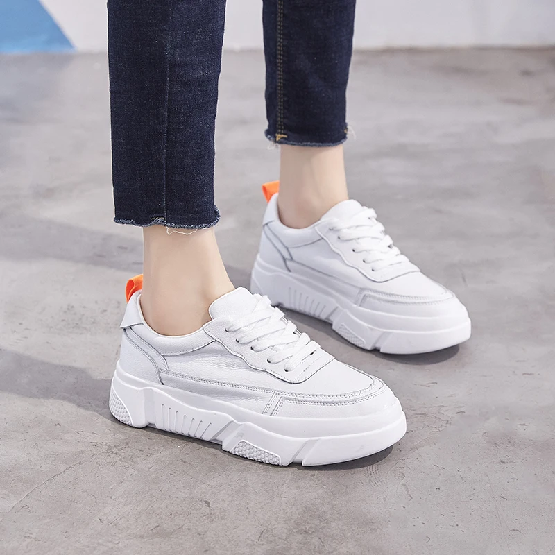 2 Vent Blanc La Collège Chaussures Version Cuir Nouvelle 1 Marée 2018 De En Sport Coréenne Casual Sauvage qawS88