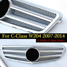 W204 Grille Front Black&Chrome Hood Sport Grill Center Grille for Mercedes Benz c180 c200 c230 c250 c280 c300 c350 Grilles 07-14 W204 Grille Front Black&Chrome Hood Sport Grill Center Grille for Mercedes Benz c180 c200 c230 c250 c280 c300 c350 Grilles 07-14