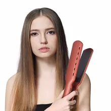 Профессиональный утюжок для волос с регулируемой температурой выпрямитель для волос с титановыми сплавами нагревательная пластина инструмент для укладки волос 33