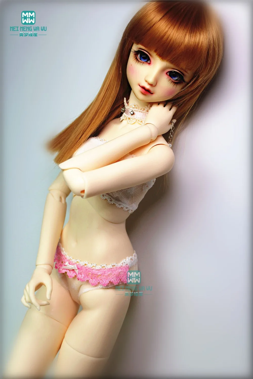 BJD интимные аксессуары Подходит 1/3 1/4 1/6 BJD куклы одежда мода Tube Топ Кукла кружевные трусики, нижнее белье