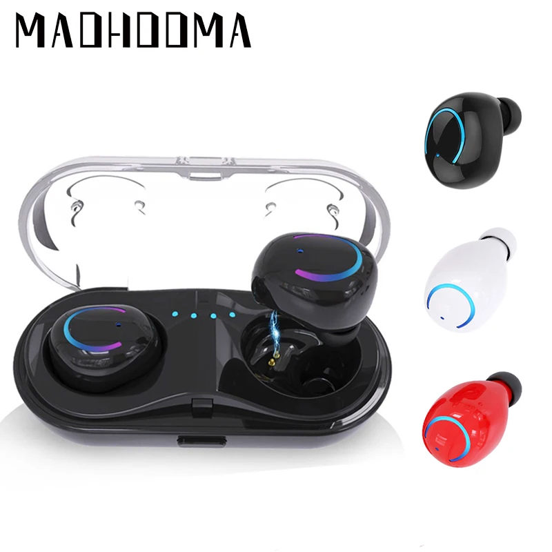

MaoHooMa True Wireless Earbuds Stereo Bluetooth Earphones Wireless Bluetooth Headset Earphone with Mic for iphone XS,XE huawei