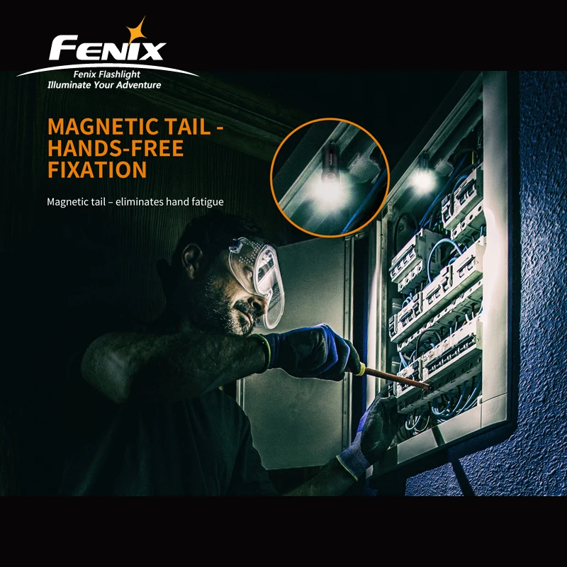 Портативный Fenix E18R Cree XP-L светодиодный высокопроизводительный перезаряжаемый EDC фонарик с бесплатной батареей