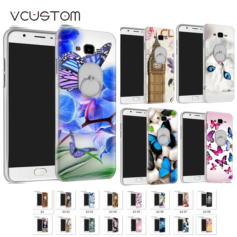 Vcustom кольцо держатель жесткого Чехлы для Samsung Galaxy J5 2016 чехол j510 j5100 j5108 J510F SM-J510F 5.2&quot