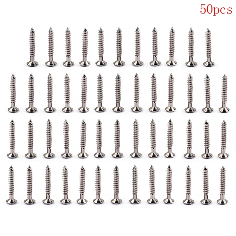 

50PCS Guitar Bridge Screws 3x25mm Guitars Tremolo Bridge Mounting Screw