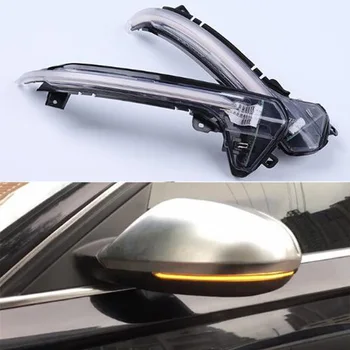

For Audi A6 C7L 2012 2013 2014 2015 2016 2017 2018 Rearview Mirror Flowing Water Turn Signal Lamp Mirror Car LED Light