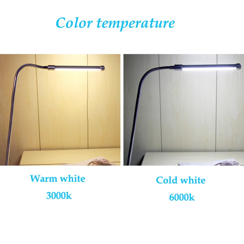 Светодиодный настенный светильник с вилкой европейского стандарта 5 Вт, гибкий зеркальный светильник для ванной комнаты, прикроватный светильник для чтения и учебы, светодиодный светильник AC110V 220V