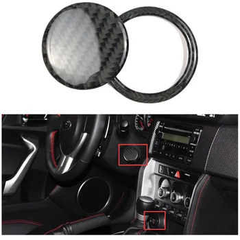 

Carbon Fiber Car Engine Start Stop Button Cover Trim For Toyota 86 / Subaru BRZ