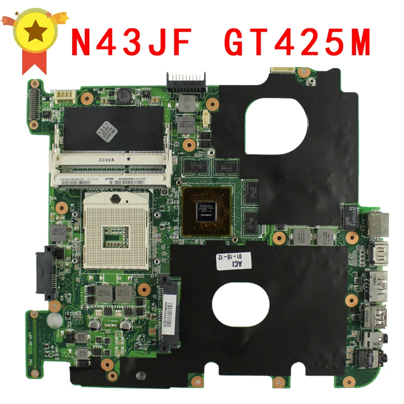 

Laptop motherboard for ASUS N43J N43JM N43JF N43JQ Laptop motherboard 100% fully tested with good appearance