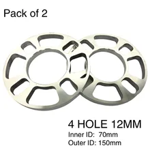 TIROL 2PCS Universal Wheel Spacer 4 hole Disc brake spacer kit 12mm thick wheel spacer T12851GLa Free Shipping