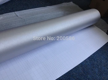 

Metallic Car Wrap Silver Brushed Vinyl Wrap Textured Decal Film Sheet Foil Vehicle Sticker Air Release Free Ship 1.52*30m/Roll