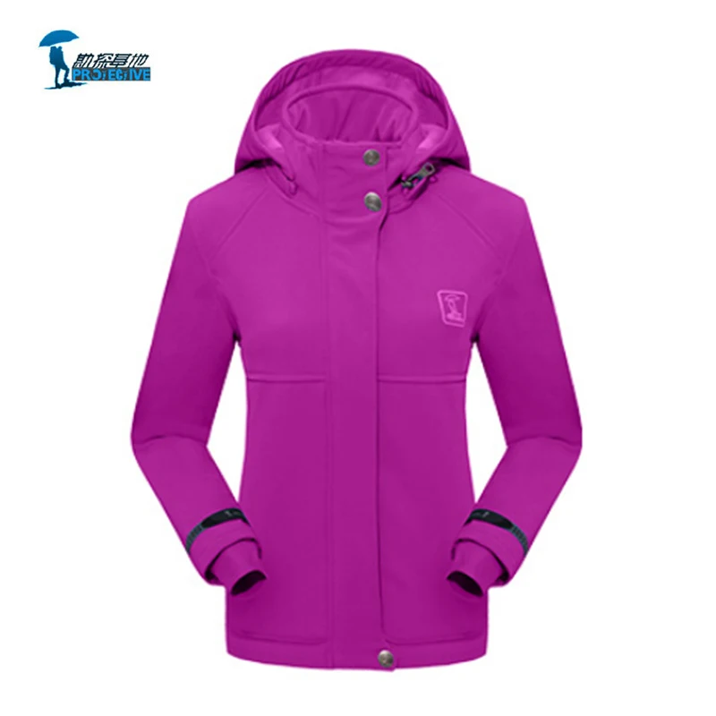 

Protective New Autumn Winter Waterproof Hiking jacket Women camping y senderismo Outdoors Softshell Jacket Women Thick fleece