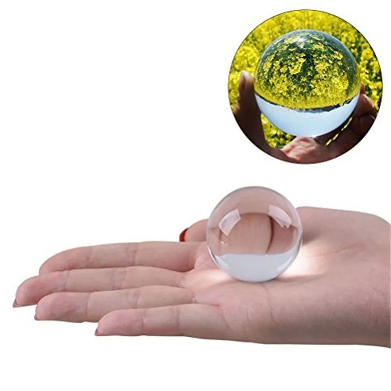 

Magic Photography Crystal Glass Ball Props Equipment Fengshui Crystal for Reverse Image Take Picture Table Home Decor Geomancer