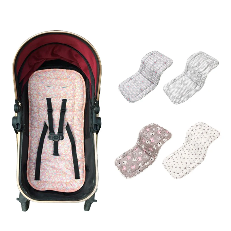 

Hot Sale Cotton Baby Stroller cushion Seat pad Infant Prin Diaper Pad Changing Mat Seat Pad For Unisex Pram Stroller Accessories
