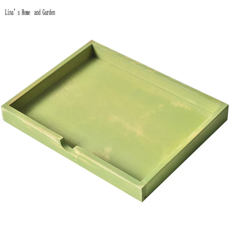 

hand painted shabby chic wood organization trays