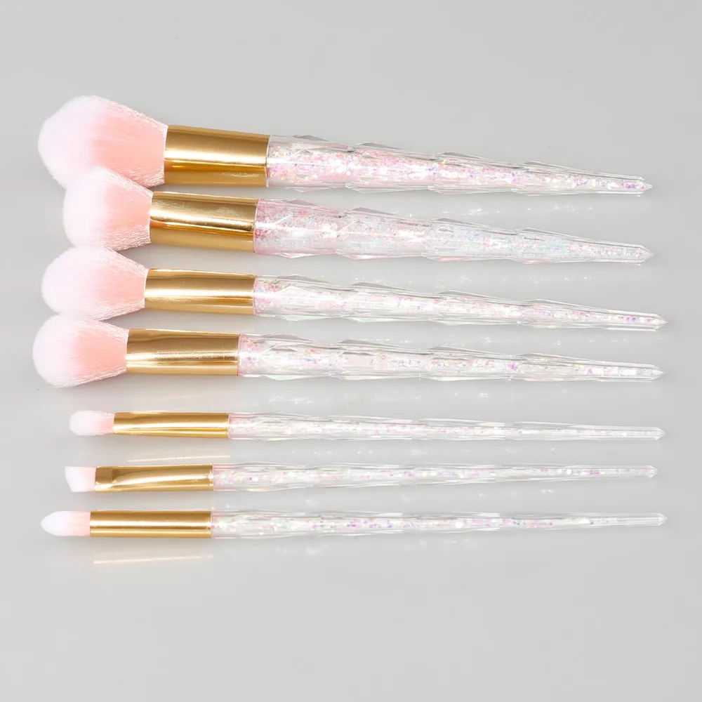 

7 PCS Make Up Foundation Eyebrow Eyeliner Blush Cosmetic Concealer Brushes maquiagem profissional completa pincel brush #04