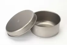 Pure Titanium Cooking Pots And Pans Set For Camping F rying Pan Outdoor Bowl 1.8L+1L For 2-3person