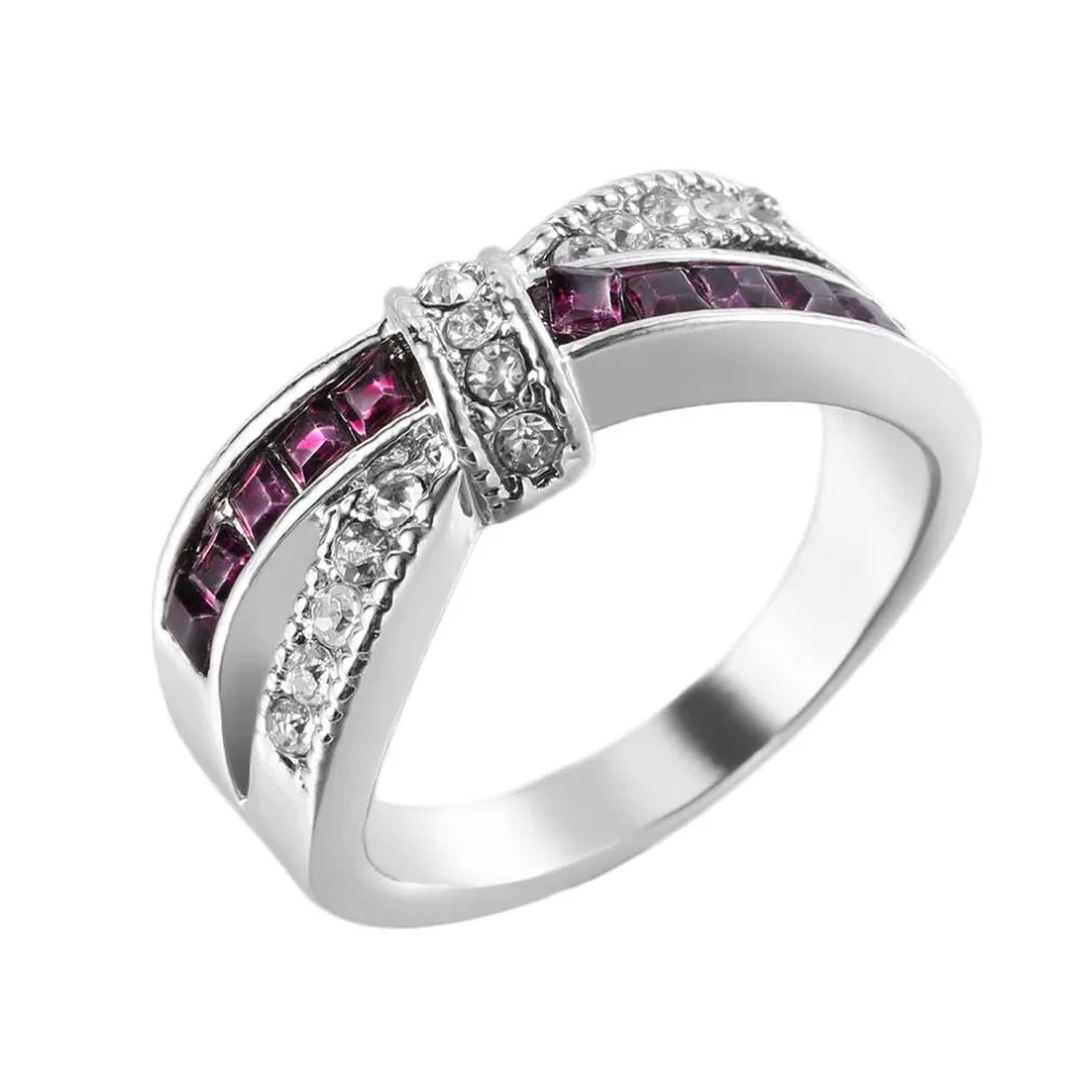 meaningful women rings beautiful lady cross bowknot decoration wedding rings jewelry 4 size optional - Cross Wedding Rings meaningful women rings beautiful lady cross bowknot decoration wedding rings jewelry 4 size optional - Cross Wedding Rings