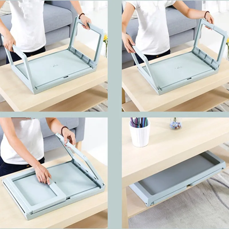 Adjustable Folding Aluminum Lazy Bed Sofa Laptop Notebook Stand Tray Desk Table