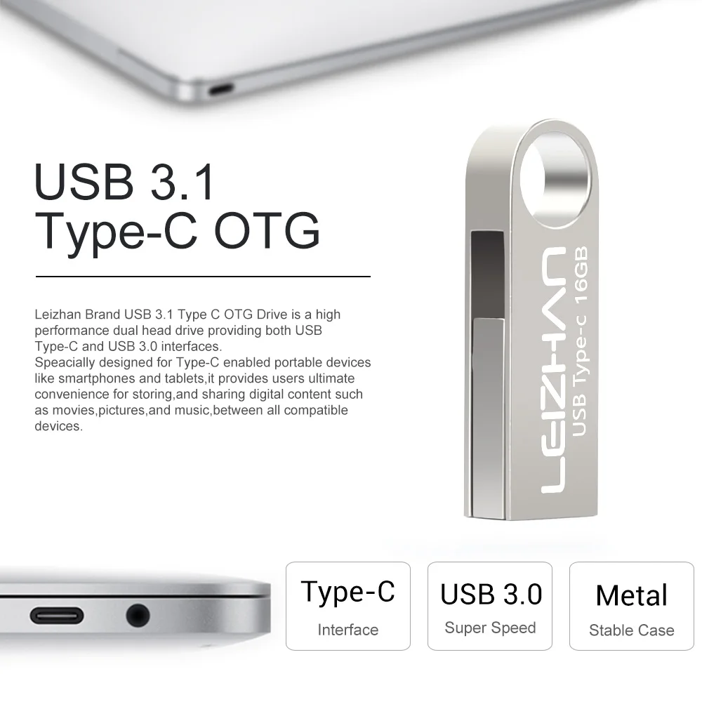 Флеш накопитель LEIZHAN USB 3 0 64 ГБ 32 16 ГБ|USB флэш-накопители| |