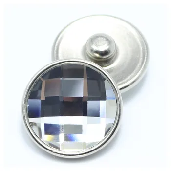 

10pcs/lot 18mm snaps charms jewelry faceted crystal snaps fit DIY snaps bracelets charms jewelry GS1111011