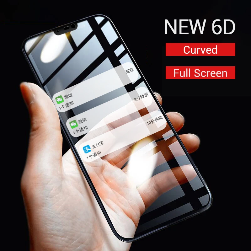 

6D Curved Edge Protective Glass For Oneplus 7 Pro 6T 5T 5 Tempered Glass Screen Protector For One Plus 7 Pro 6 5 5T Film Glass