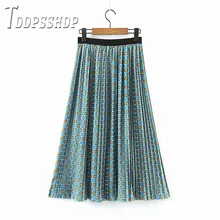 Плиссированная Женская юбка в горошек с эластичной резинкой на талии, милые женские юбки