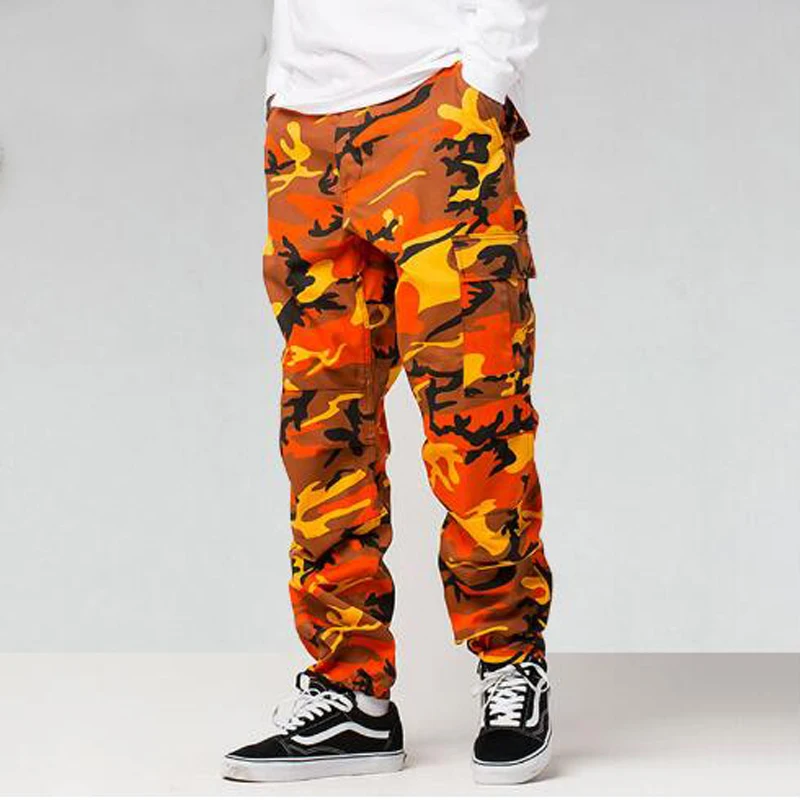 8Colors INS Style Camouflage Cargo Pants Men Fashion Baggy Tactical