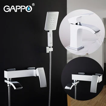 

GAPPO basin faucets waterfall chrome sink faucet water taps mixer bathroom basin faucets taps mixer rainfall shower set