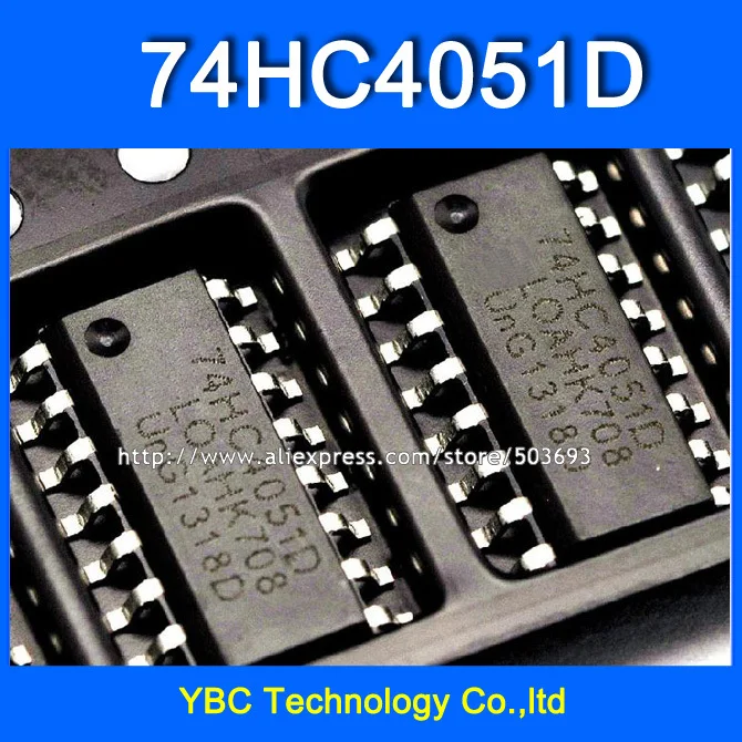 Бесплатная доставка 100 шт./лот SMD 74HC4051D 74HC4051 аналоговый мультиплексор/Demultiplexer SOP-16