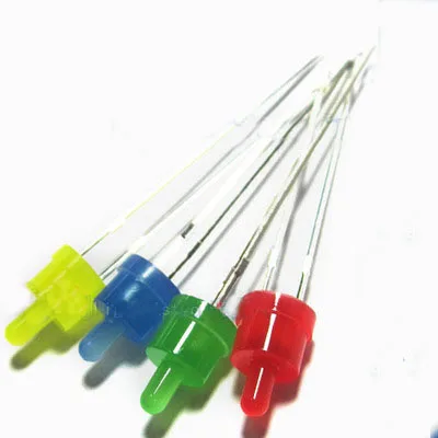 

2MM DIP LED diffused indicator Flat top led diode 2mm RED/GREEN/YELLOW/ORANGE light emitting diode(CE&Rosh)