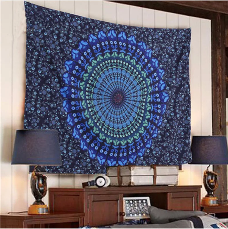 Indian Mandala Tapestry Hippie Wall Hanging Tapestries Beach Throw Indian Mandala Tapestry Hippie Wall Hanging Tapestries Beach Throw Towel Yoga Mat Gypsy Bedspread Home Decor Belgium Bedspreads In From