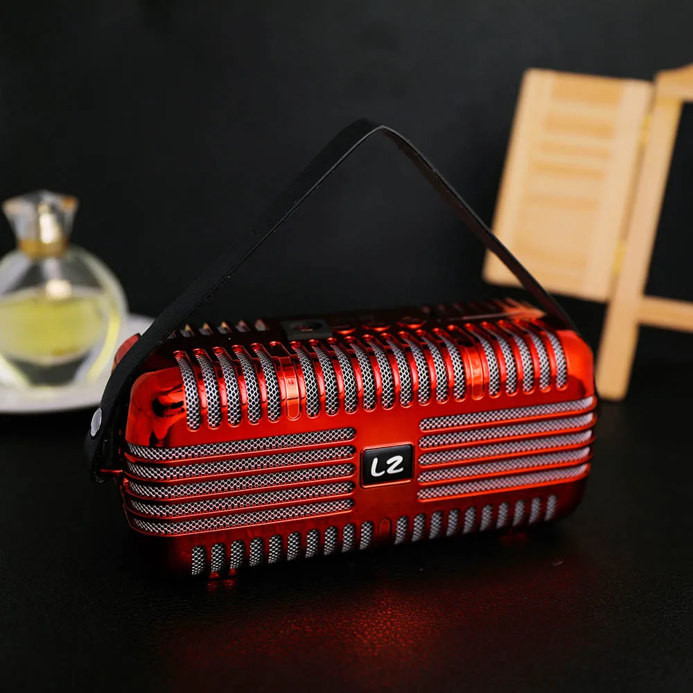 

Plating Wireless Speakers Portable Bluetooth Subwoofer Phone Enhanced Bass Sound Box U Disk TF Card MP3 Handsfree for All phones