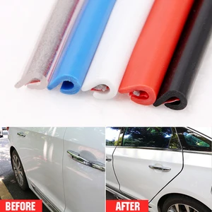 5m Universal Rubber Car Door Edge Guards Trim Molding Protection Strip Scratch Protector For Opel Honda BMW Toyota VW Ford