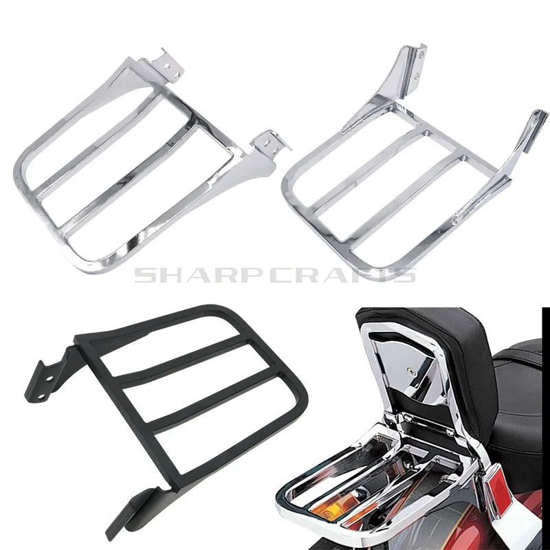 

Motorcycle Sissy Bar Backrest Luggage Rack For 04-17 Harley Sportster Iron XL883 XL1200 Seventy Two XL1200V Forty Eight XL1200X