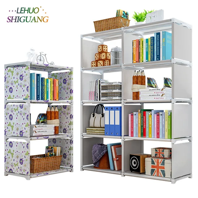 Special Price Multi-layer Simple Bookshelf Non-woven fabric organizer storage cabinet Assembly wall shelf bookcase home living room Furniture Special Price Multi-layer Simple Bookshelf Non-woven fabric organizer storage cabinet Assembly wall shelf bookcase home living room Furniture