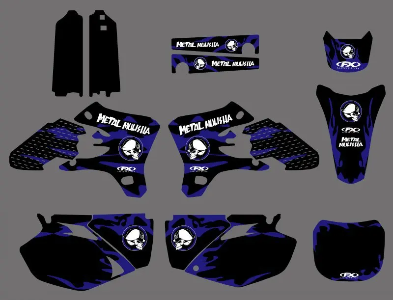 Графические и Фоновые наклейки наборы для Yamaha YZ250F YZ450F YZF250 YZF450 2003 2004 2005 YZF 250 450 YZ 250F