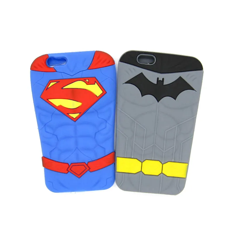 Fashion 3D Cartoon Batman Superman Rubber Back Covers for iPhone 6 6s ''  Funny Cute Muscle Soft Silicone Phone Case Shell|rubber wheel cover|rubber  groutrubber dollies - AliExpress