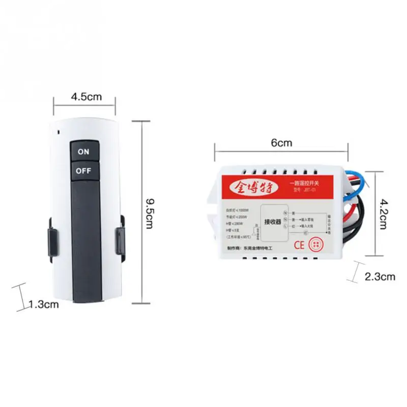 1/2/3 Ways ON/OFF AC 200V-240V Wireless Receiver Lamp Light Remote Control Switch Hot Sale New - 32926172082
