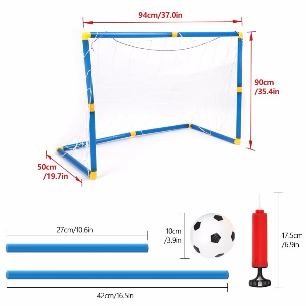 Детский футбольный набор футбольные ворота пост нетбол насос развлекательные шестерни для детей, получающих удовольствие в помещении на открытом воздухе