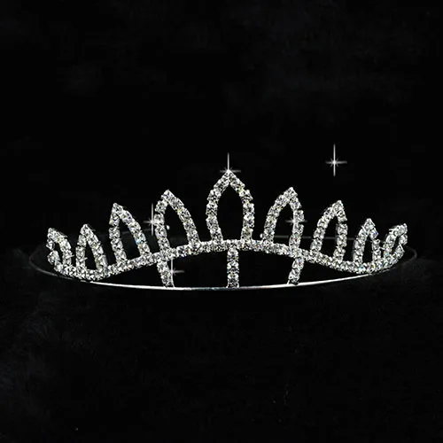 Свадебные диадемы диадема Хрустальная корона со стразами оголовье принцесса тиара аксессуары для девочек детские украшения для невесты обручение - Окраска металла: H235