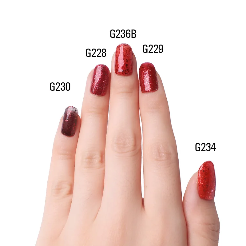 Diamond Red UV Gel Polish For Nail Art Professional LED Soak Off Gel Varnish Lacquer High Quality Free Shipping 10ml Bottle 10
